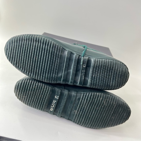 Vintage Sorel hunter green boots Faux Fur Sz 9 Canada Made Waterproof Duckie - Picture 11 of 15